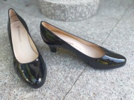 PETER KAISER nr 37,5-38/4,5UK eleganckie czarne czółenka skóra oryginalne