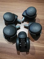 ZESTAW 5 szt. KÓŁKO OBROTOWE PLASTIKOWE DO FOTELA, KRZESŁA