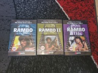 Rambo Pierwsza Krew & Rambo 2 & Rambo 3 DVD - IDEALNE NIEODTWARZANE!!