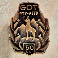 Odznaka PTTK - GOT 50 lat PTT PTTK Górskavl Odznaka Turystyczna