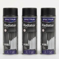 3 SZT. Farba do grzejników Spectrum CZARNA Spray 400ml wysokotemperaturowa