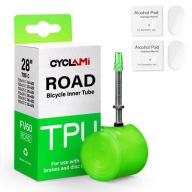 Cyclami Road+/Gravel Dętka TPU 38g 60mm Presta 18-32/700c + 2 łatki