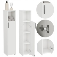 SZAFKA ŁAZIENKOWA SŁUPEK WĄSKI BIAŁY MAT ŁATWY MONTAŻ, WYMIAR: 102X20X24 CM