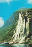 NORWEGIA - GEIRANGER - FIORD - WODOSPAD SIEDMIU SIÓSTR - UNESCO