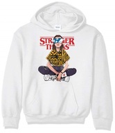 Bluza Damska z Kapturem Biała Stranger Things - r. XXL