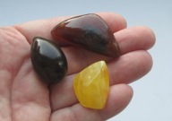 Bursztyn bałtycki i Sumatra 2 szt. zobacz