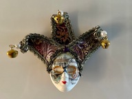 Maska karnawałowa maska wenecka dekoracja pamiątka z Włoch