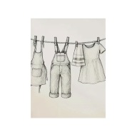 Plakat „Laundry Sketch II” – Minimalistyczny Plakat Ilustracyjny