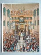 Wielkanoc JERUZALEM Oleodruk chromolitografia obraz