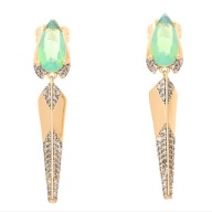 60412 KOLCZYKI 18K POZŁACANE 41/8 MM DIAMOND ELEGANCE