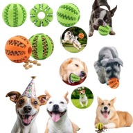 PILKA KULKA ZABAWKA INTERAKTYWNA NA PRZYSMAKI DLA PSA GUMOWA SKACZACA MALA