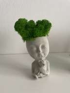 Doniczka betonowa kot, dekoracja, prezent