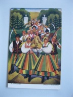 Łowicz Dożynki Zofia Stryjeńska z przed 1939 r.