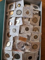 Stare monety srebrne i 140 w kartonikach USA, KANADA ,Świat okolicznościowe