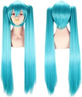 Podwójny kucyk Hatsune Miku Peruka Anime