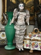 DUŻA LALKA WENECKA KOLEKCJONERSKA PORCELANOWA
