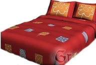 pościel z satyny 140x200 + 1x70x80 zamek S 993 Elegancka tera G-o