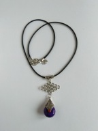 Naszyjnik rzemyk z zawieszką wisiorek orientalny choker boho