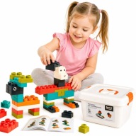 Zestaw Klocków Klocki Miękkie Duże 128 elementów dla dzieci
