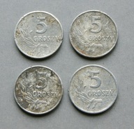 PRL 5 GROSZY 1961 ZESTAW 4 SZT. (2)