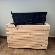 Drewniana donica skrzynka balkonowa duża do kwiatów Firma Brzechwa