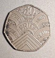 Wielka Brytania 50 pensów 2022r. legalizacji homoseksualizmu w UK