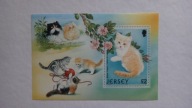 Jersey 2002, Koty, zwierzęta, fauna, Mi. Bl.34