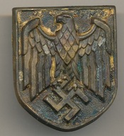 Tarcz z hełmu tropikalnego Afrika Korps wym.42 X 41 mm