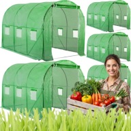 TUNEL FOLIOWY DO OGRODU SZKLARNIA FOLIAK 2X3M EUROHIT GARDEN 300CM 6 OKIEN