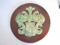 PATERA HERB HERBOWA CERAMIKA SYGNOWANA ORZEŁ ORZEŁEK