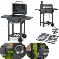 GRILL WĘGLOWY BBQCHEF BERDSEN RUSZT ŻELIWNY TERMOMETR REGULACJA PALENISKA