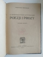 O ważniejszych gatunkach poezji i prozy - Franciszek Próchnicki 1920