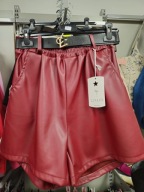 Spodenki ciepłe bordowe eko skóra Livans Italy r. Uni !!!