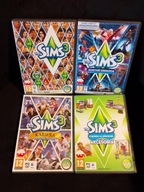 SIMS 3 PL PC + 3 dodatki ZESTAW Zostań gwiazdą, Kariera, Impreza w plenerze