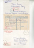 "R"Jelenin,Palędzie,Stary Kisielin-trzy koperty polecone