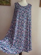 ASOS SUKIENKA DZIANINOWA W KWIATKI swobodna 40/42