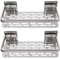 PÓŁKA WISZĄCA SAMOPRZYLEPNA DO DOMU ŚCIENNA ŁAZIENKOWA POD PRYSZNIC 2 SZT