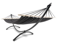 Hamak ogrodowy ze stelażem i drążkiem Rimini duży mocny stelaż di volio