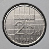 *HOLANDIA [0038]*25 centów 1985 Beatrycze (królowa Niderlandów)*25ct Nikiel