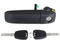 Klamka Zewnętrzna Drzwi Przód Lewa i Kluczyki do Fiat Panda 03-09