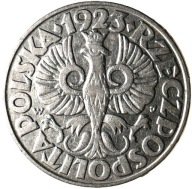 50 groszy 1923 - II RP Nikiel