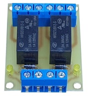 Moduł 2 x przekaźnik 12V - 2x NO NC 2A (4A)