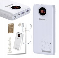 ROMOSS ZESTAW MOCNY POWERBANK 20000MAH USB-C 2X USB-A QC 22.5W LED Z KABLEM