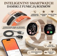 Damski Smartwatch Vess Q40S Złoty / Wielofunkcyjny Elegancki