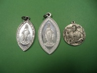 Medaliki przedwojenne Pius XI, św. Maria 3 sztuki