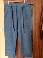 Piękne spodnie damskie F&F, rozmiar 40, len-bawełna