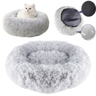 GOTEL LEGOWISKO SPANIE MATERAC DLA PSA KOTA PODUSZKA MIĘKKA SZARA 60CM