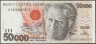 Brazylia 50000 cruzeiros 1992 - Camara Cascudo - stan bankowy UNC