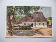 ANTONI SUCHANEK LATO WIEJSKA CHATA przedwojenna POCZTÓWKA