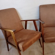 Dwa fotele PRL lata 60-te po renowacji cena za dwa